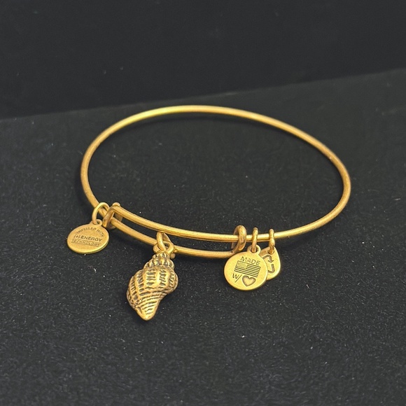 ALEX AND ANI Conch Shell Charm Bangle - Picture 2 of 2